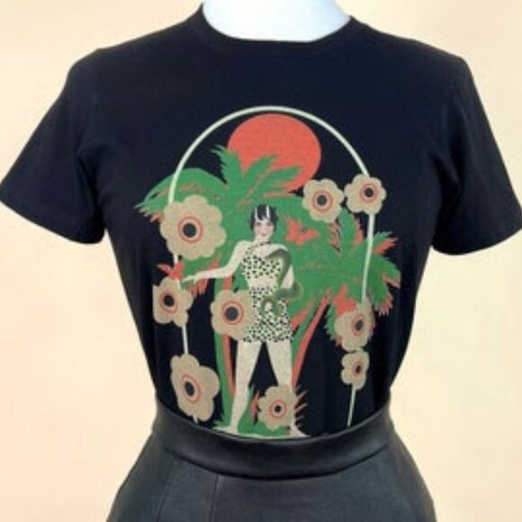 mischief made Tops - Sold Mischief Made Royal Palms Fitted Graphic T-shirt